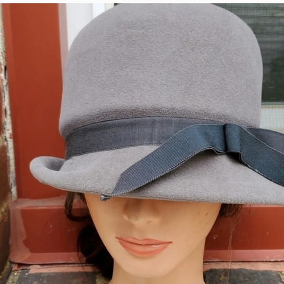 Vintage gray felted‎ hat - Picture 12 of 12